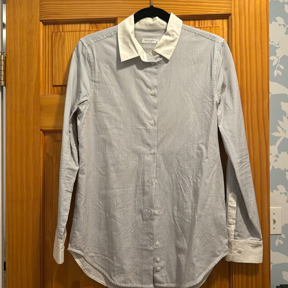 Equipment stripped button down